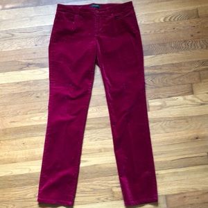 Talbots Dark Pink Velvet Pants